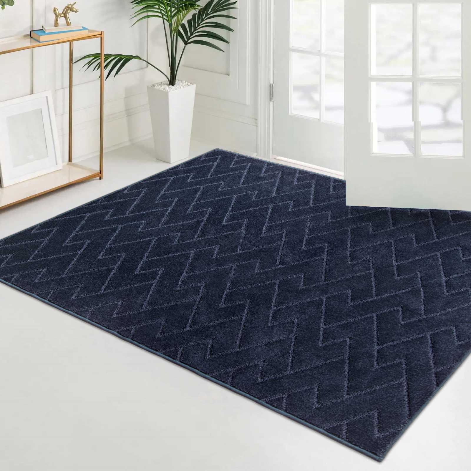 Machine Washable Chevron Dirt Trapper Door Mat