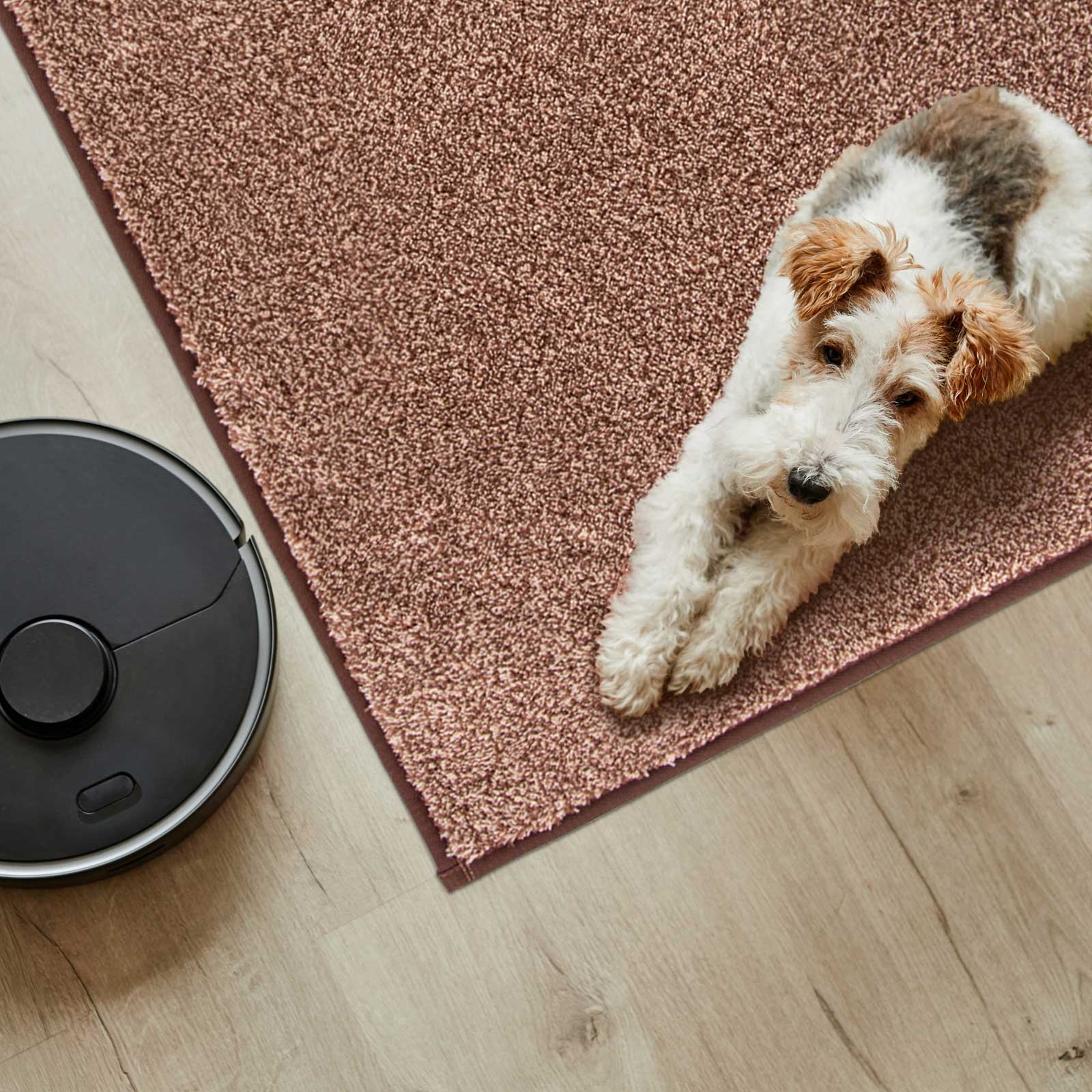 Machine Washable Solid Dirt Trapper Door Mat