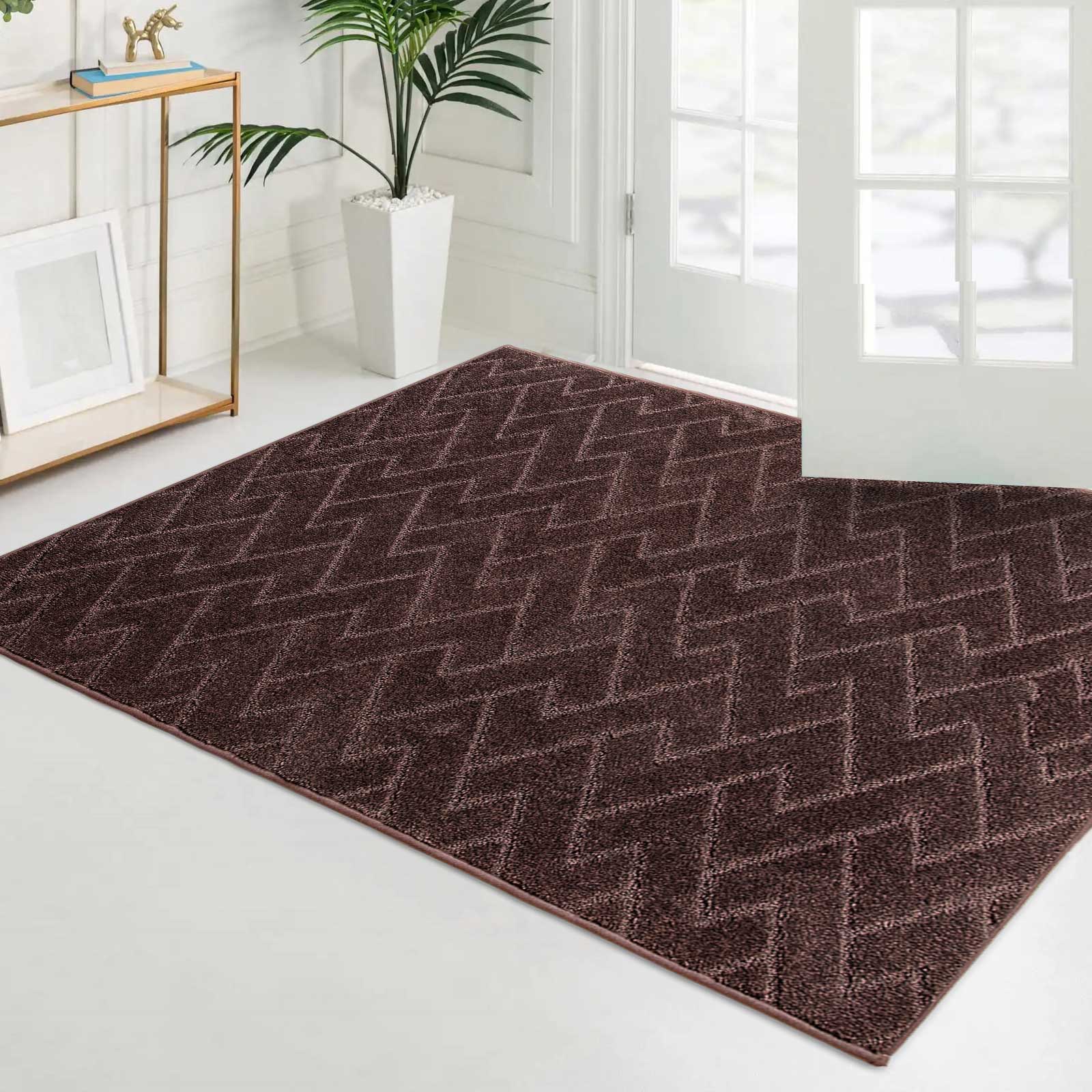 Machine Washable Chevron Dirt Trapper Door Mat