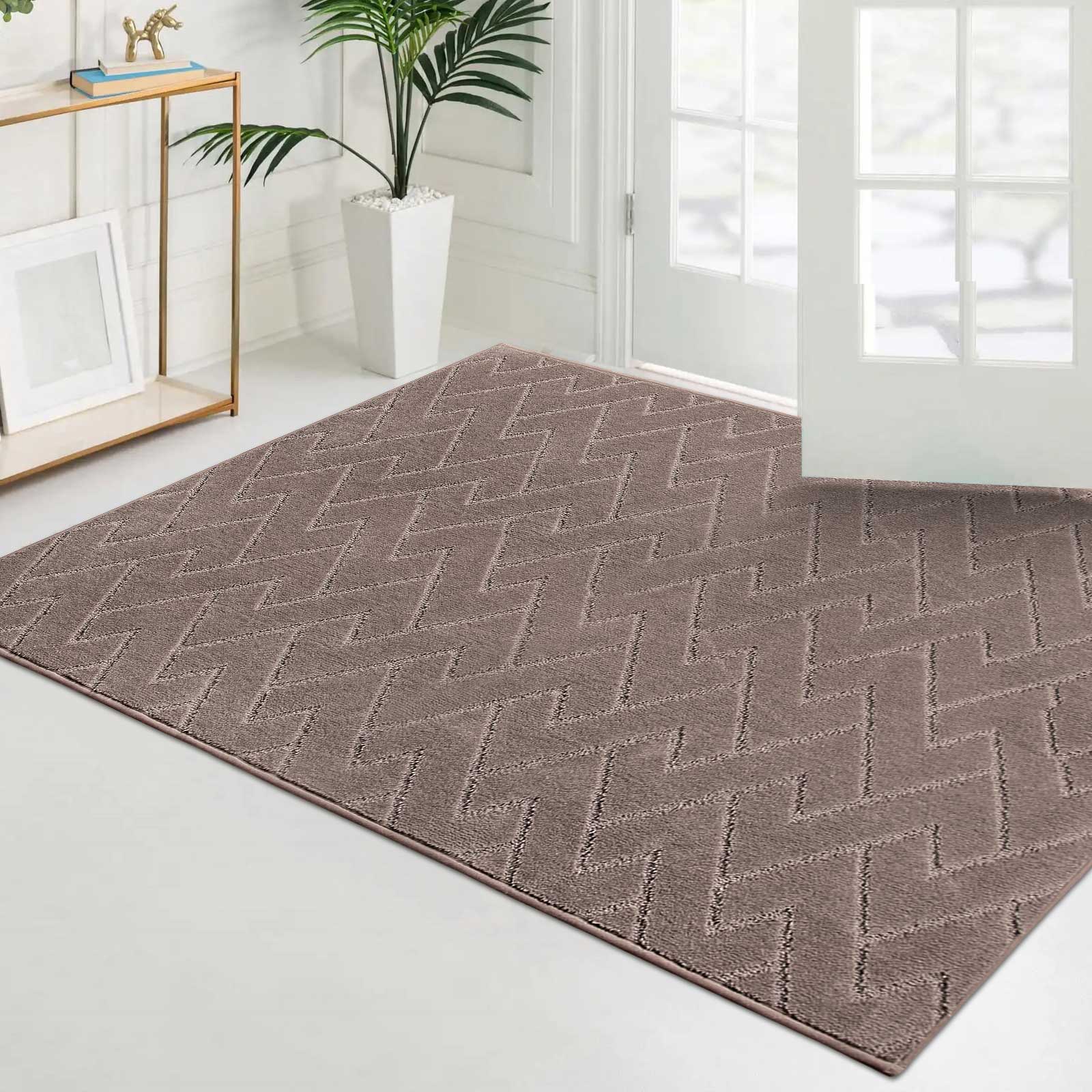 Machine Washable Chevron Dirt Trapper Door Mat