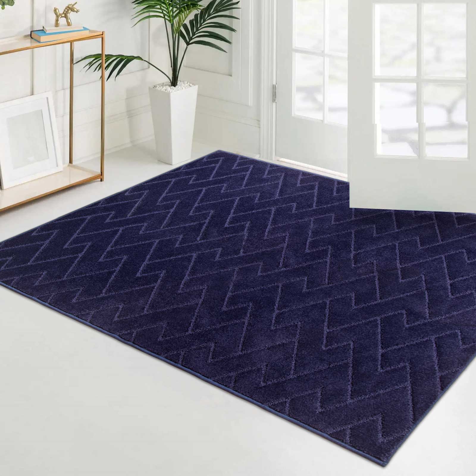 Machine Washable Chevron Dirt Trapper Door Mat