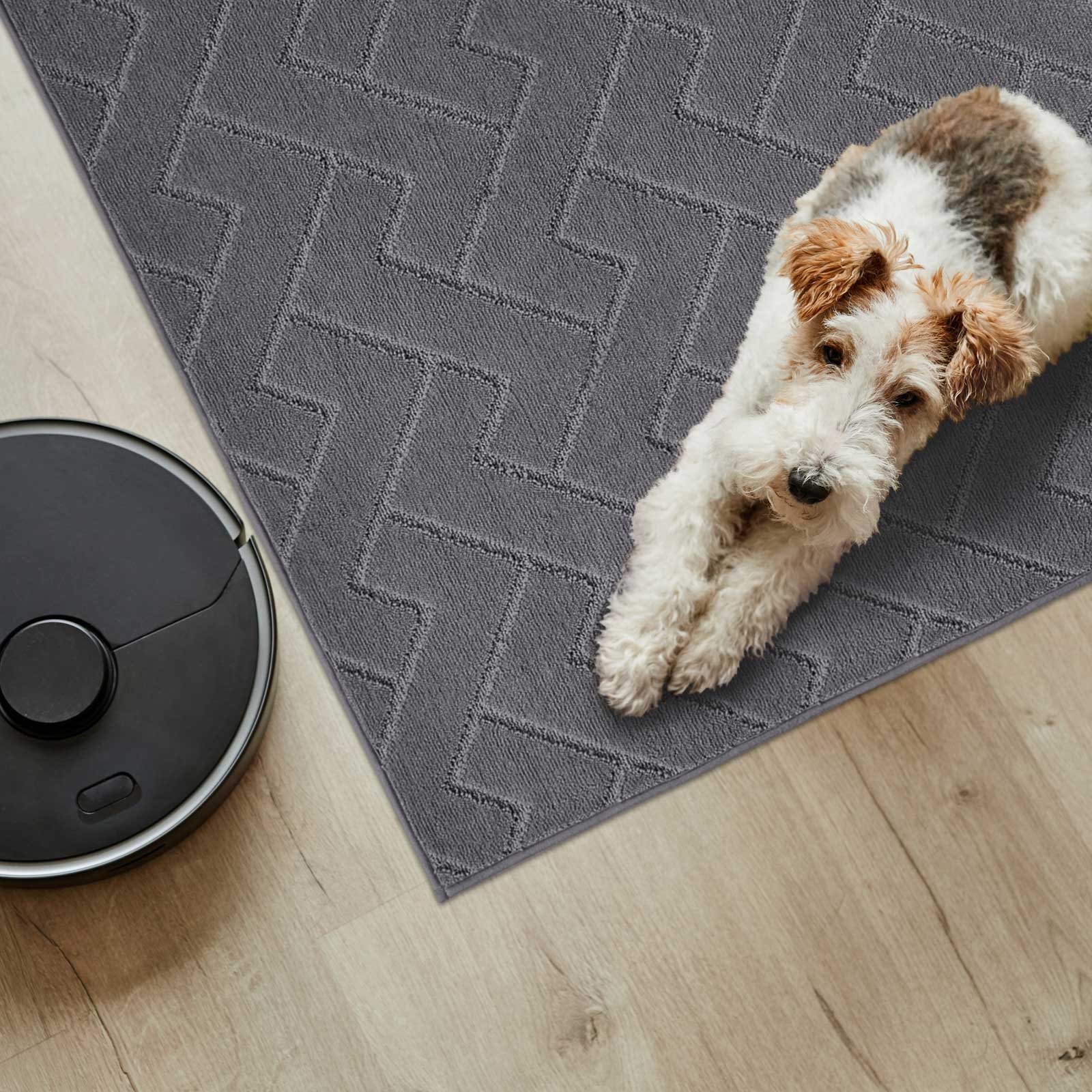 Machine Washable Chevron Dirt Trapper Door Mat