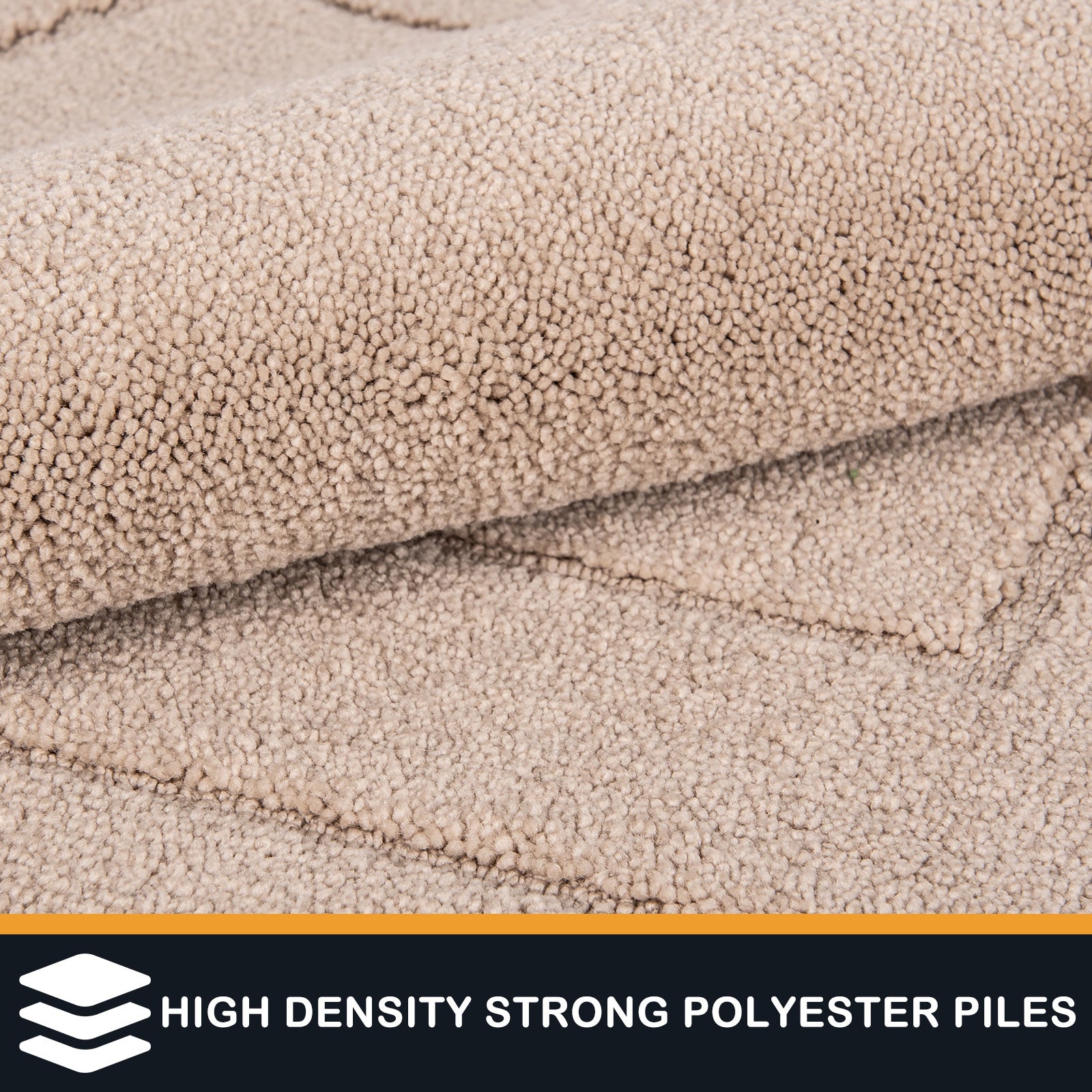 Machine Washable Bordered Dirt Trapper Door Mat