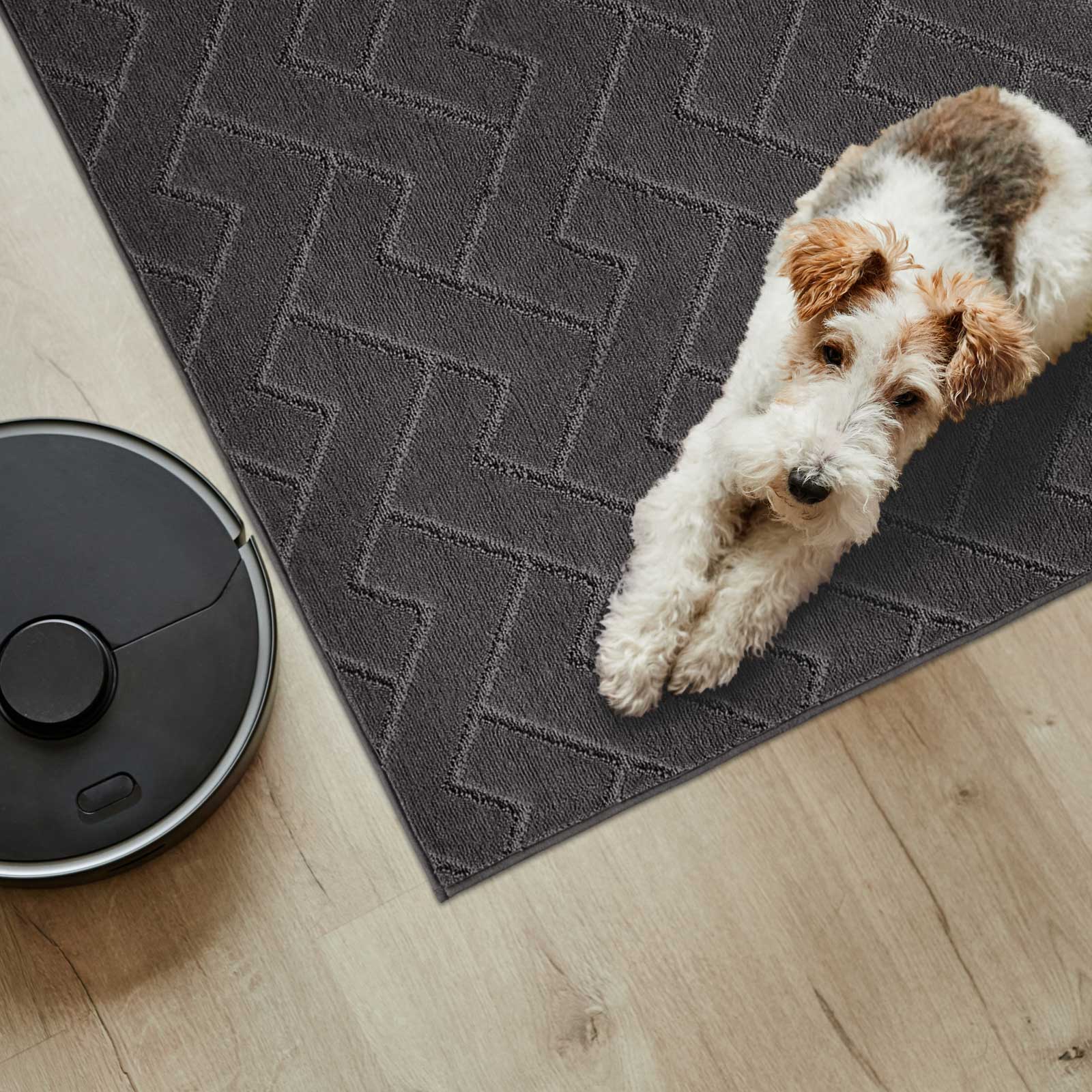 Machine Washable Chevron Dirt Trapper Door Mat