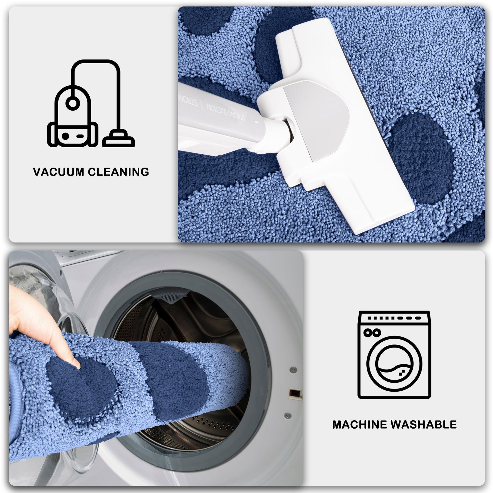 Machine Washable Paw Pattern Dirt Trapper Door Mat