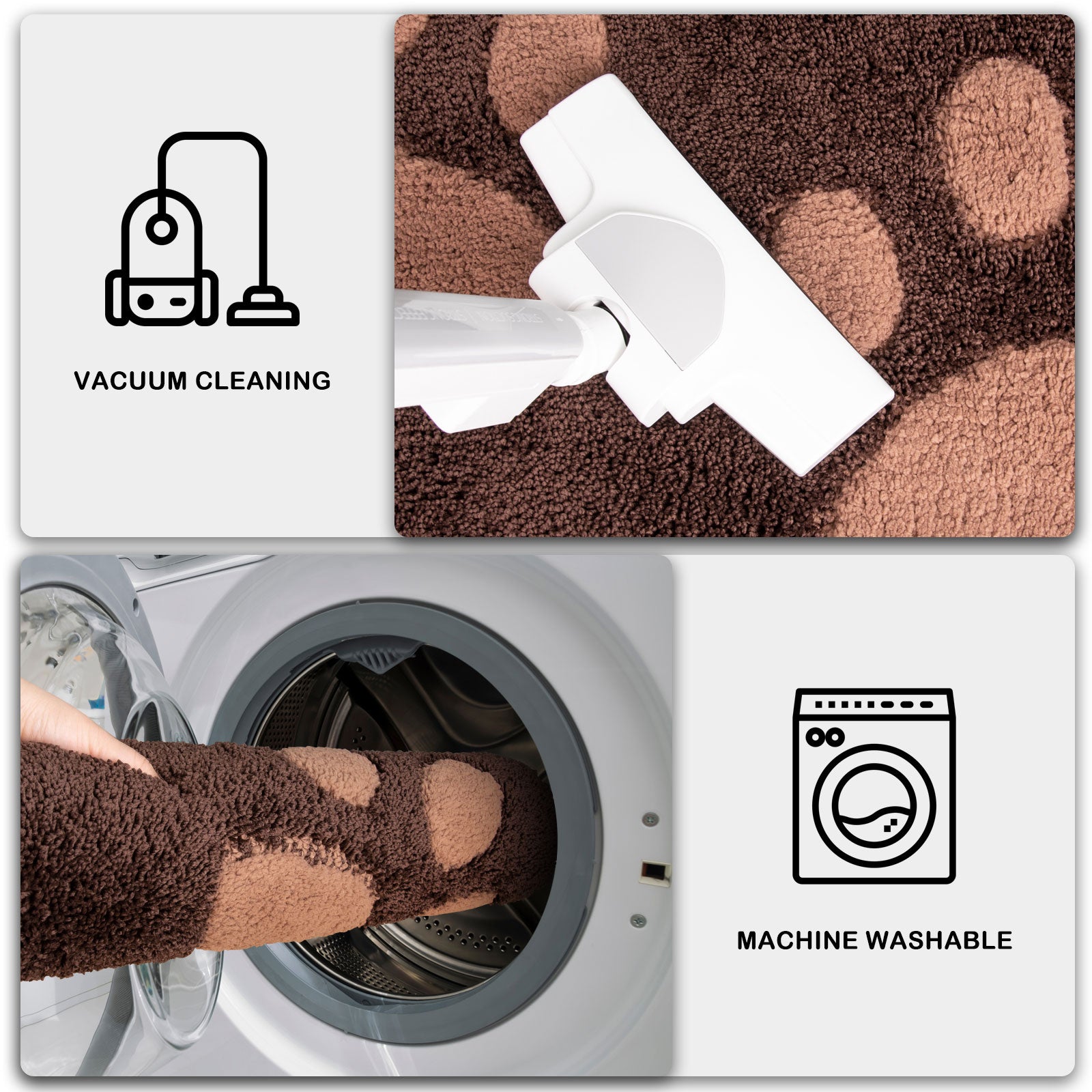 Machine Washable Paw Pattern Dirt Trapper Door Mat