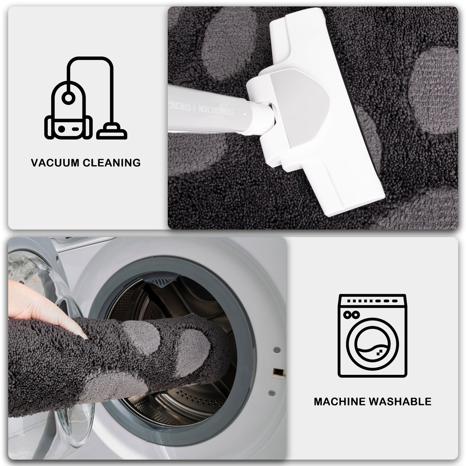 Machine Washable Paw Pattern Dirt Trapper Door Mat