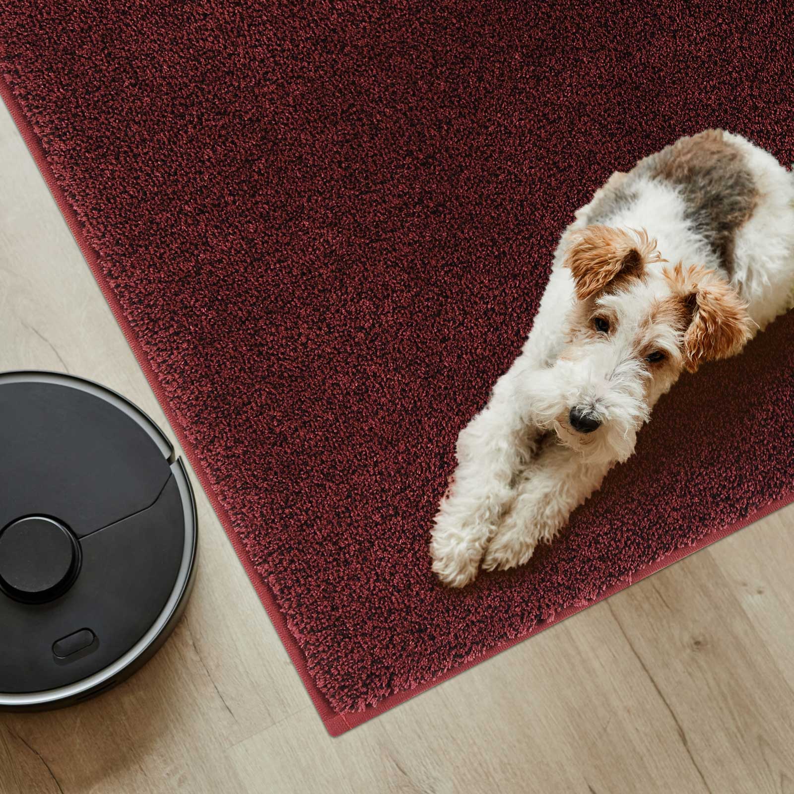 Machine Washable Solid Dirt Trapper Door Mat
