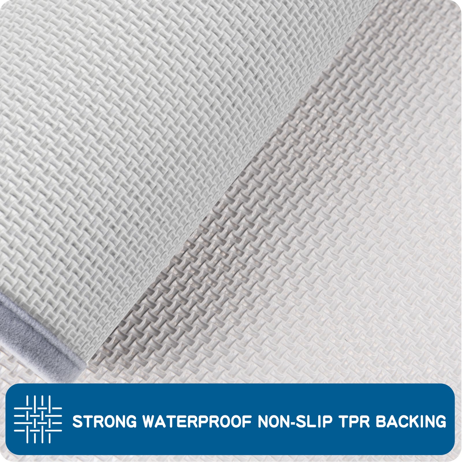 Machine Washable Solid Kitchen Rug
