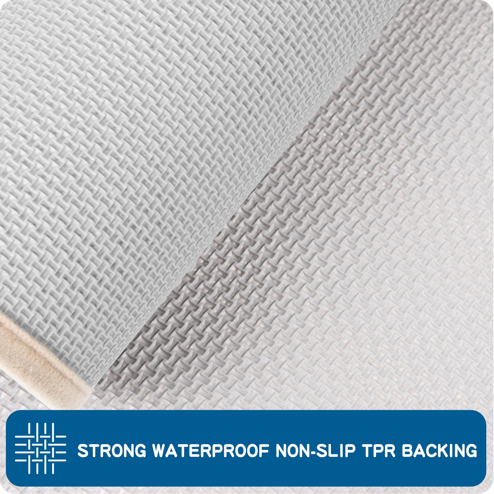 Machine Washable Solid Kitchen Rug