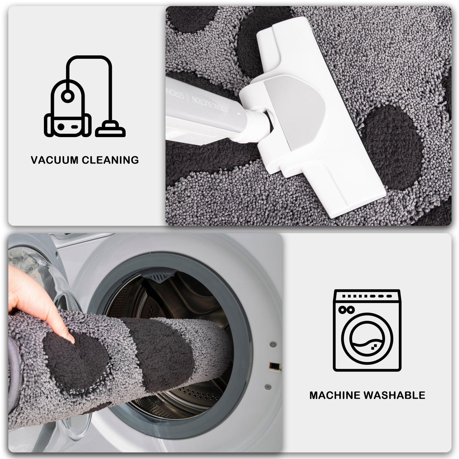 Machine Washable Paw Pattern Dirt Trapper Door Mat