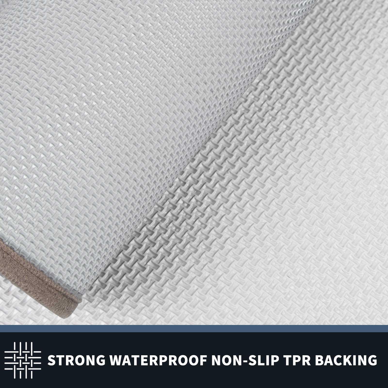 Machine Washable Bordered Dirt Trapper Door Mat