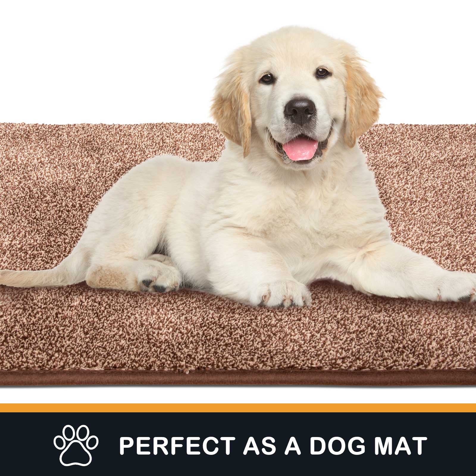 Machine Washable Solid Dirt Trapper Door Mat