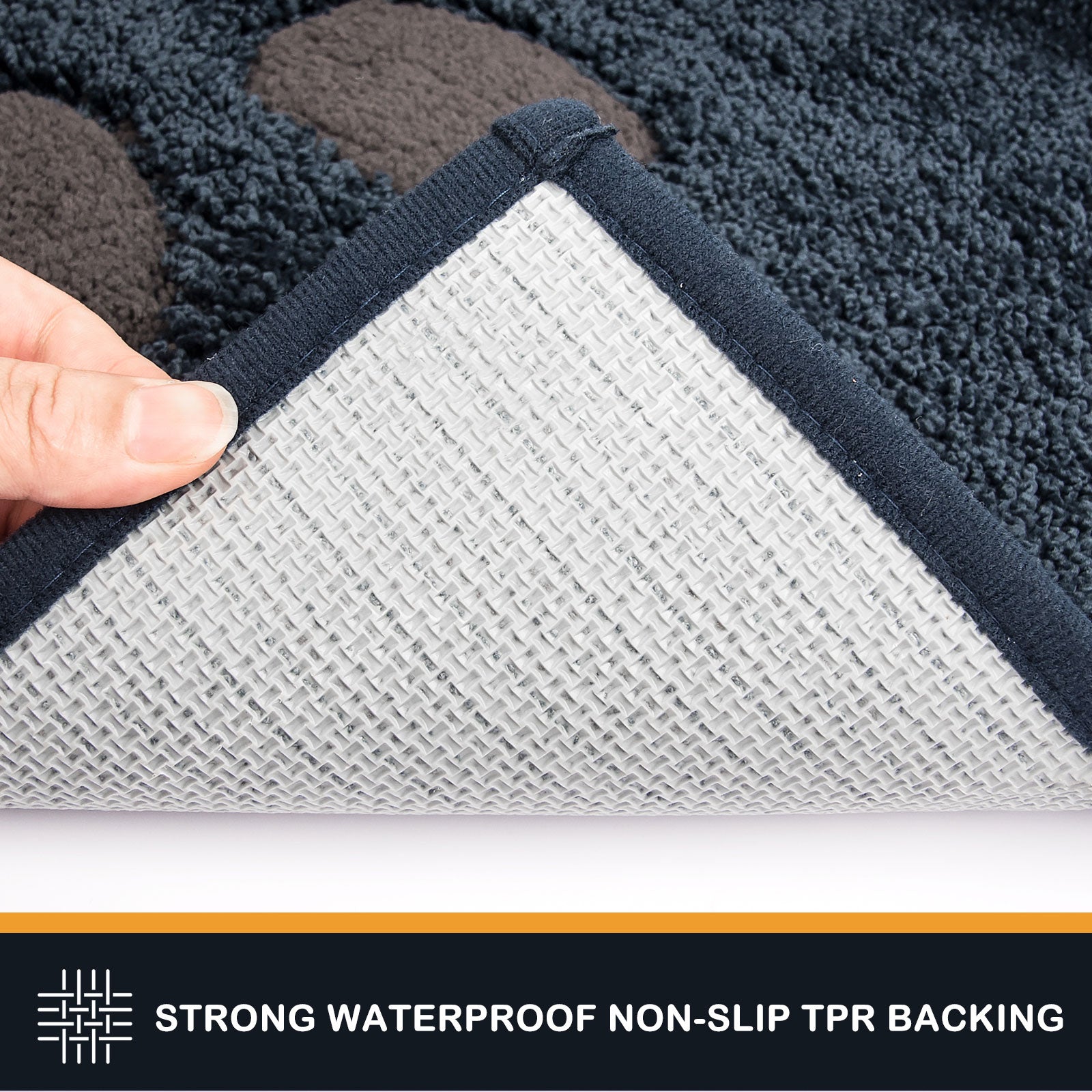 Machine Washable Paw Pattern Dirt Trapper Door Mat