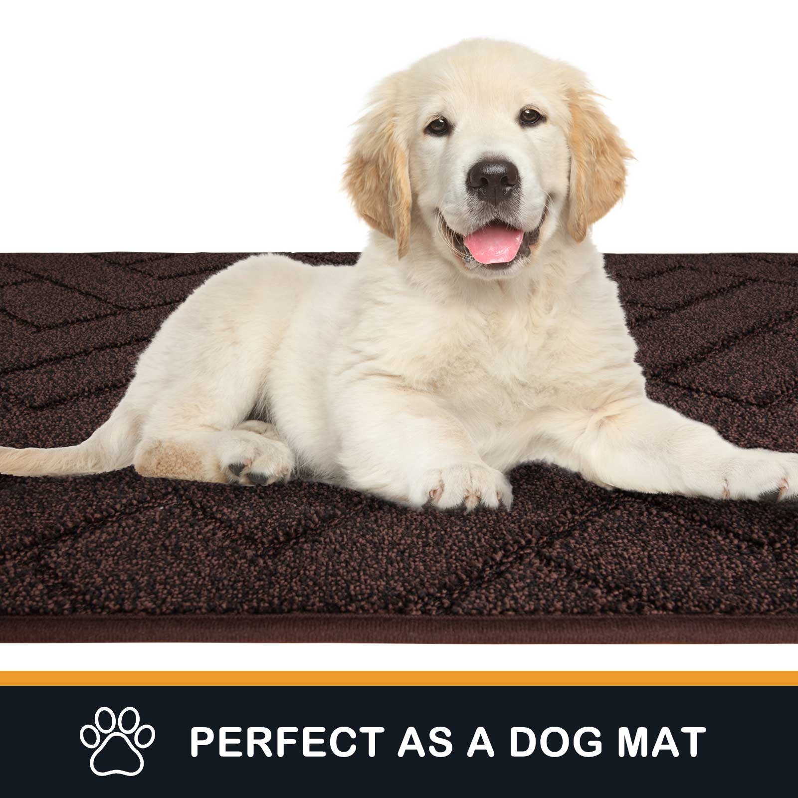 Machine Washable Chevron Dirt Trapper Door Mat