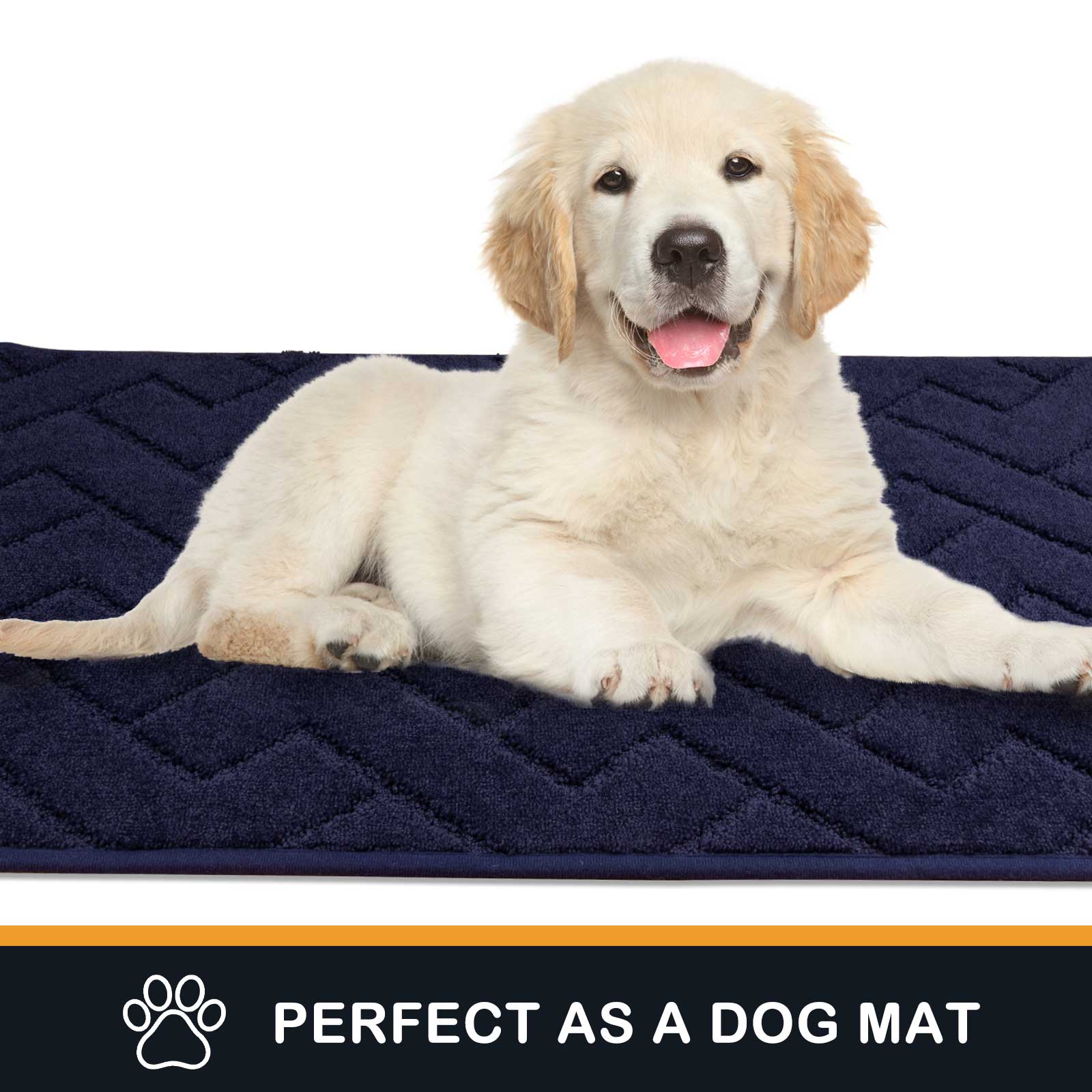 Machine Washable Chevron Dirt Trapper Door Mat