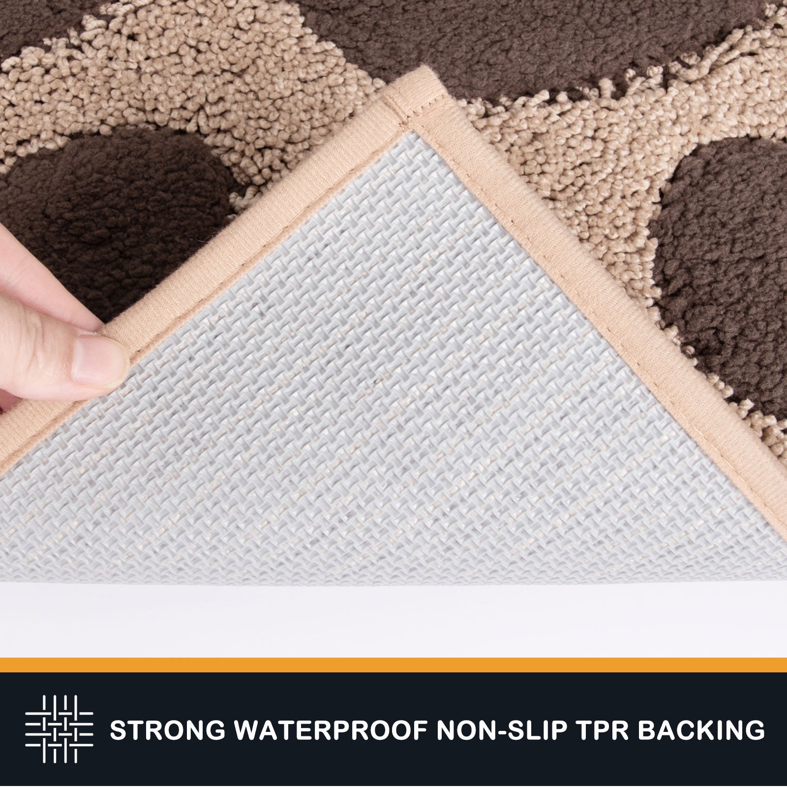 Machine Washable Paw Pattern Dirt Trapper Door Mat