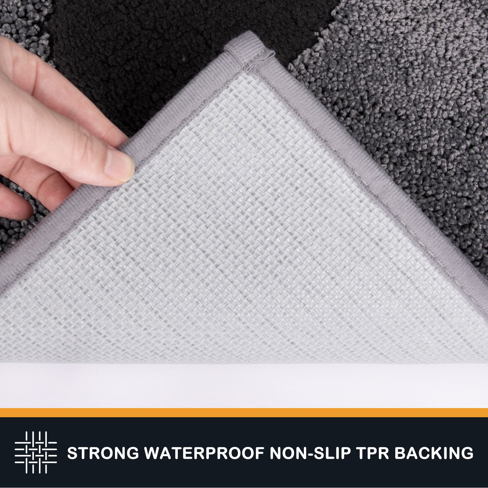 Machine Washable Paw Pattern Dirt Trapper Door Mat