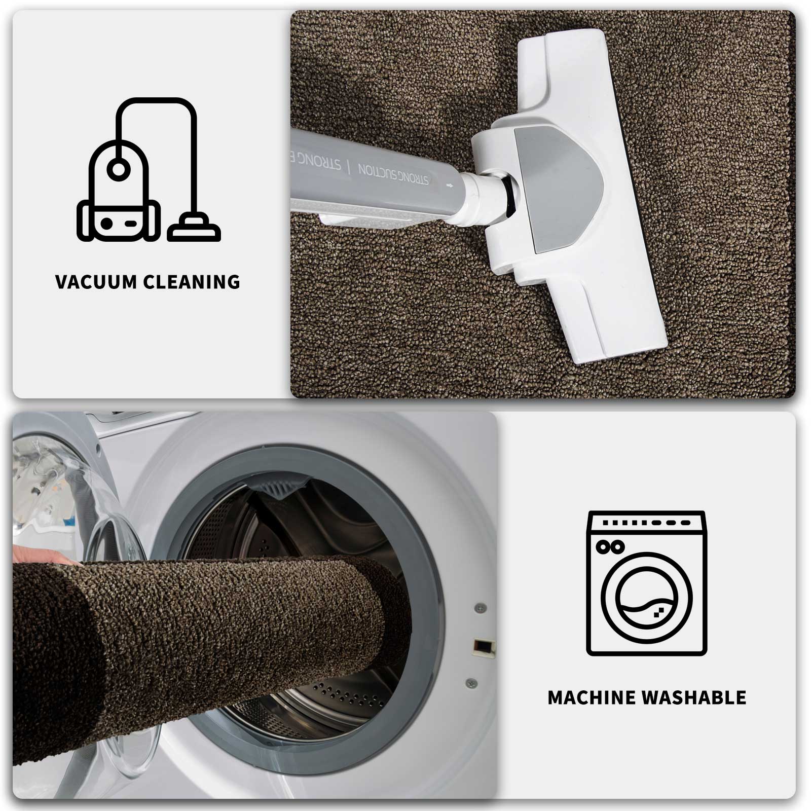 Machine Washable Bordered Dirt Trapper Door Mat