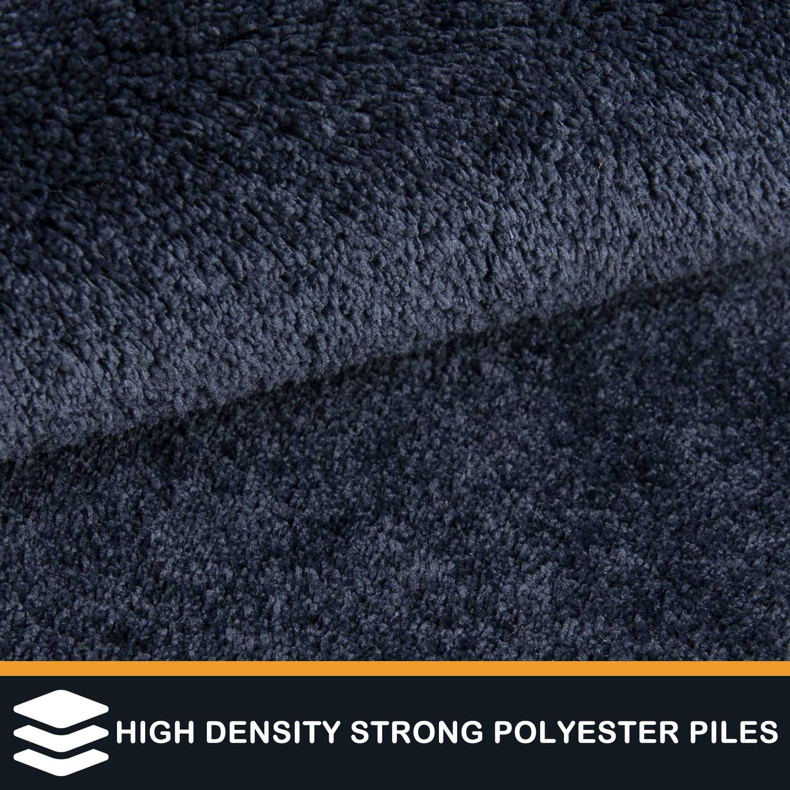 Machine Washable Solid Dirt Trapper Door Mat