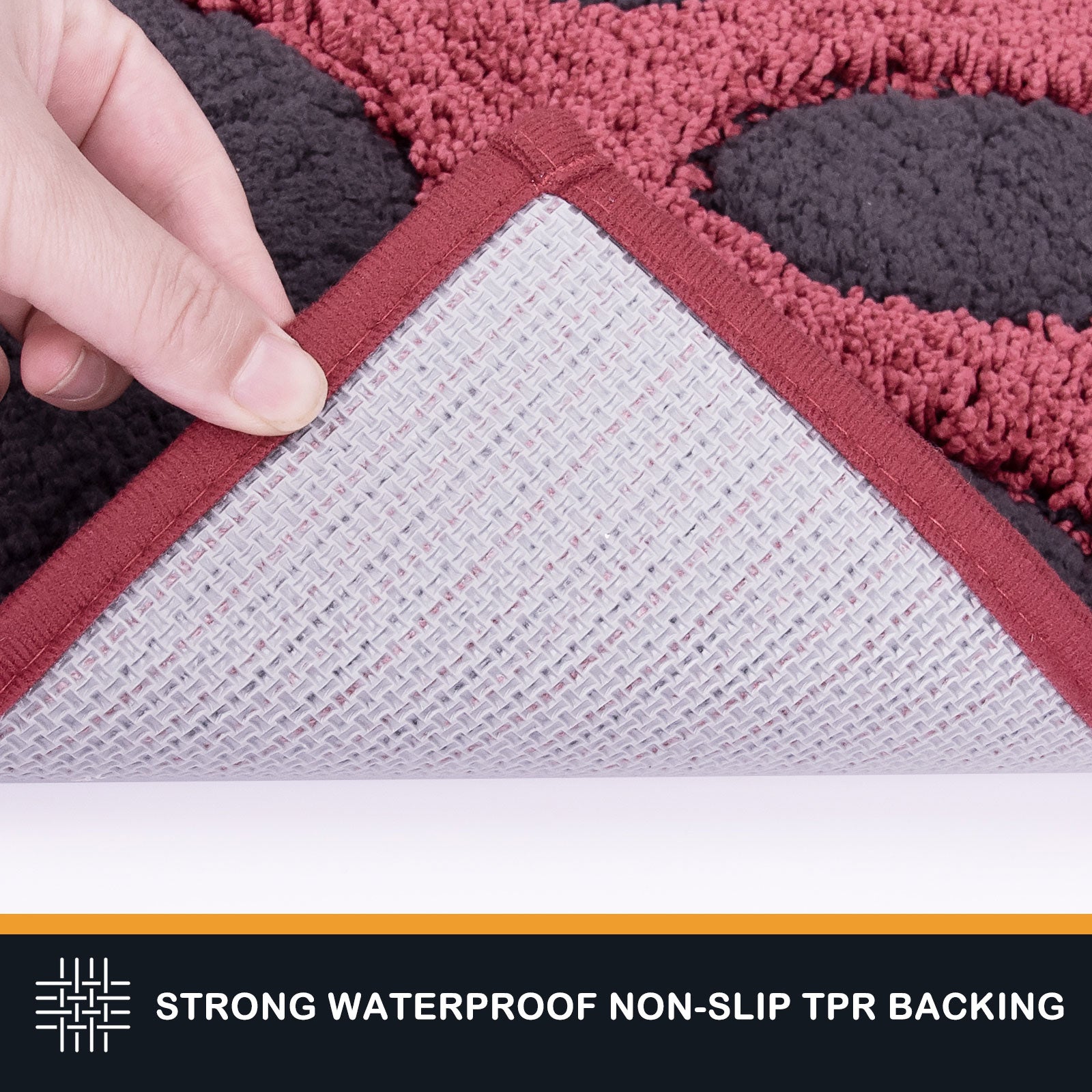 Machine Washable Paw Pattern Dirt Trapper Door Mat