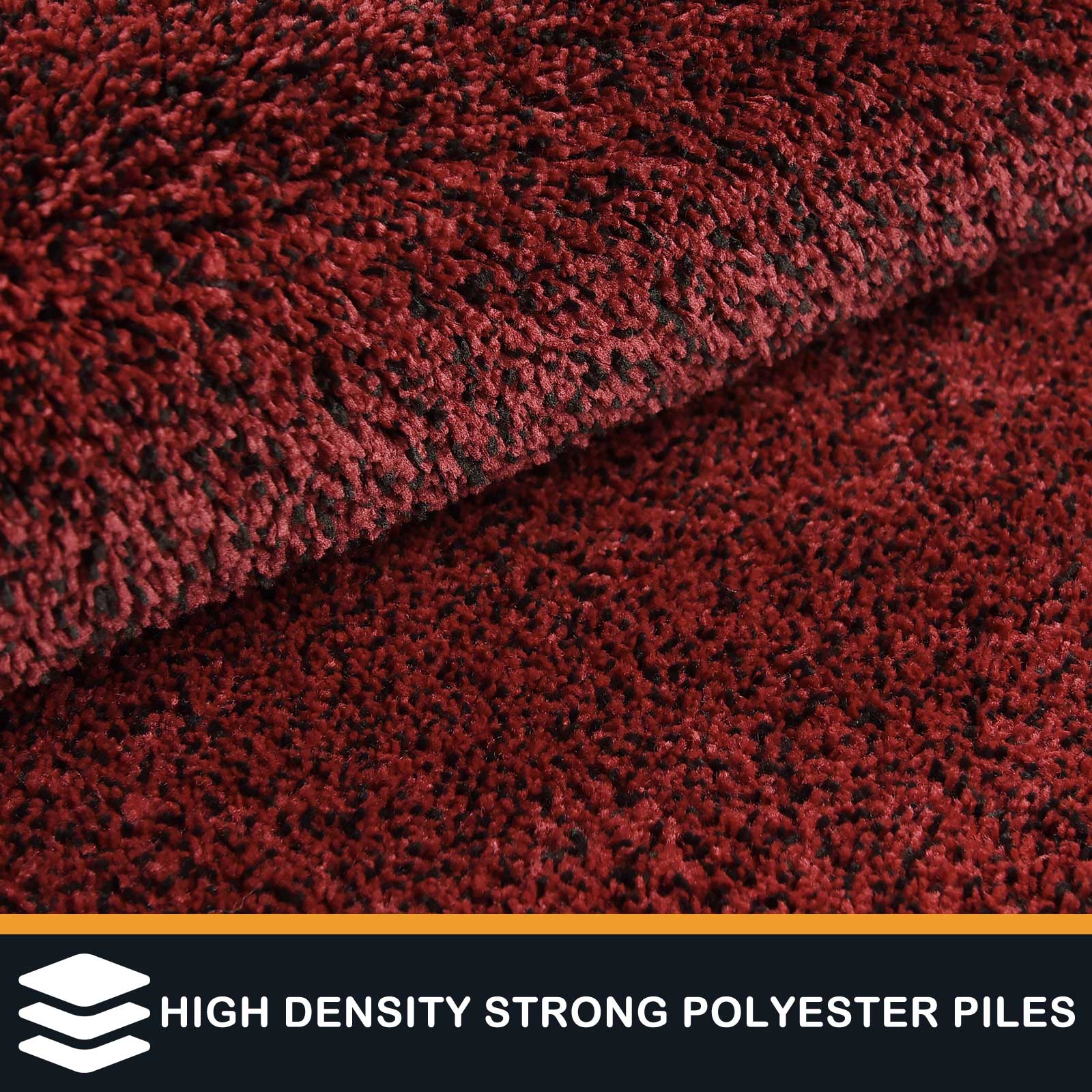 Machine Washable Solid Dirt Trapper Door Mat
