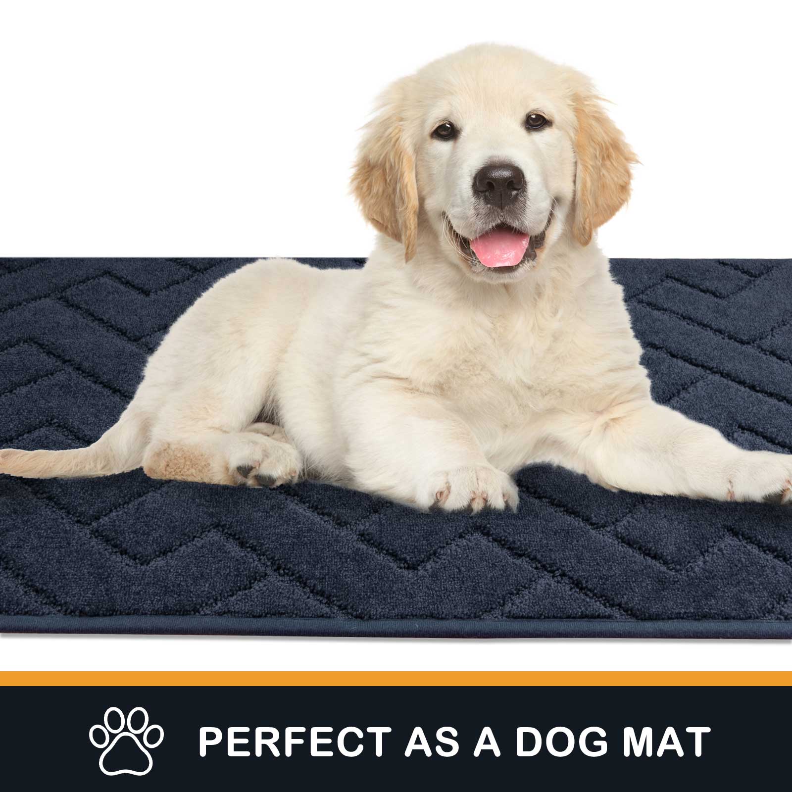 Machine Washable Chevron Dirt Trapper Door Mat