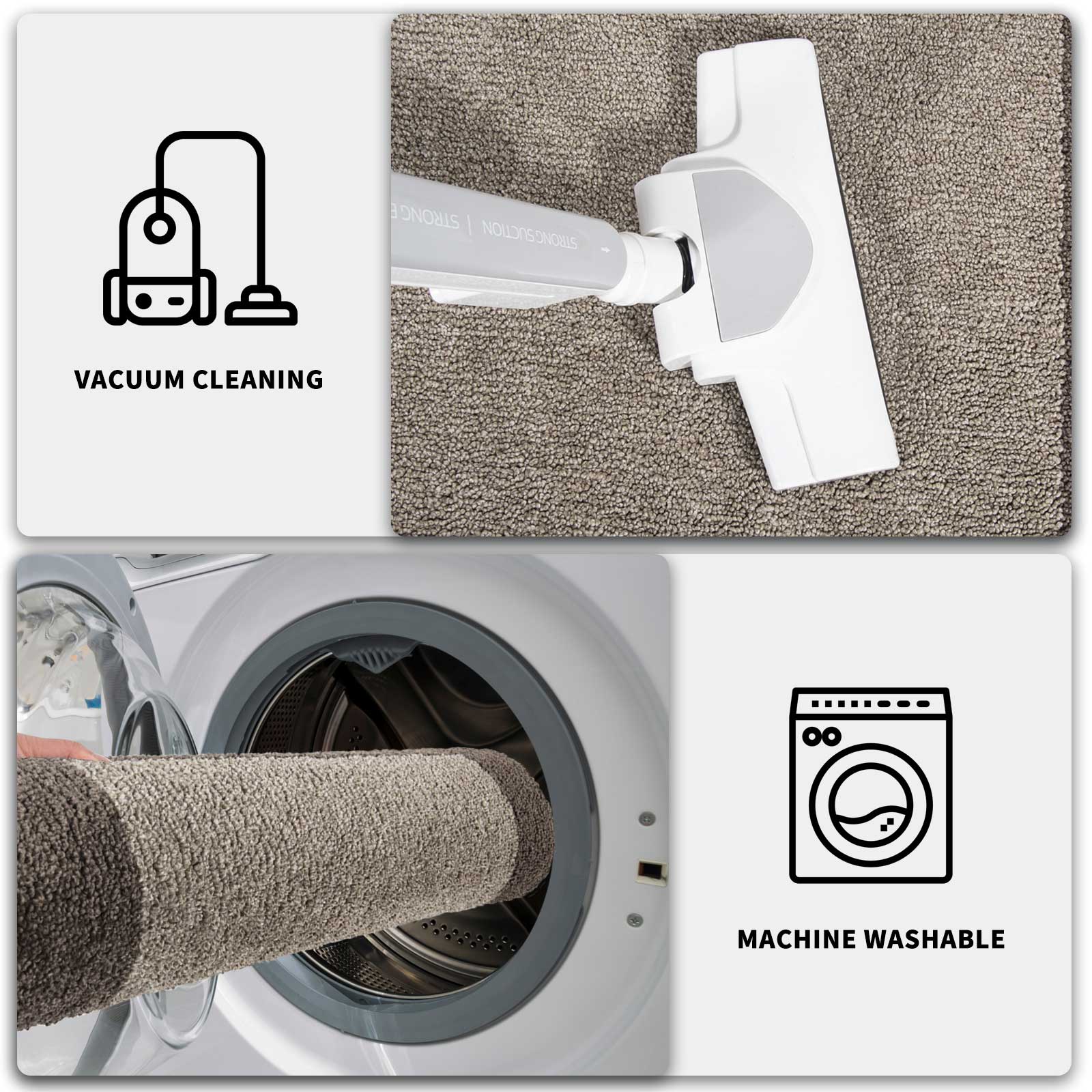 Machine Washable Bordered Dirt Trapper Door Mat