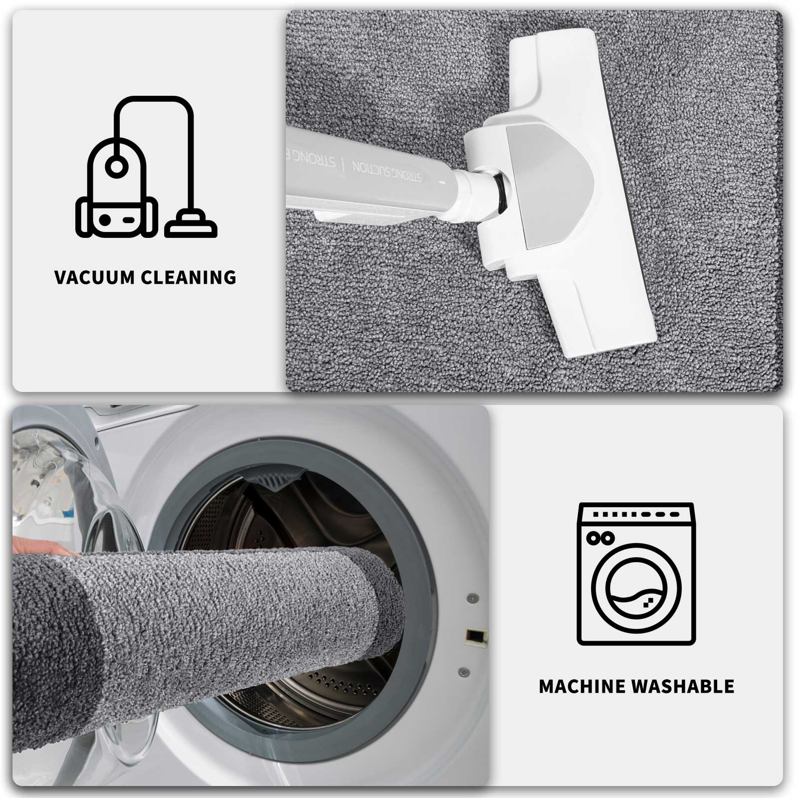 Machine Washable Bordered Dirt Trapper Door Mat