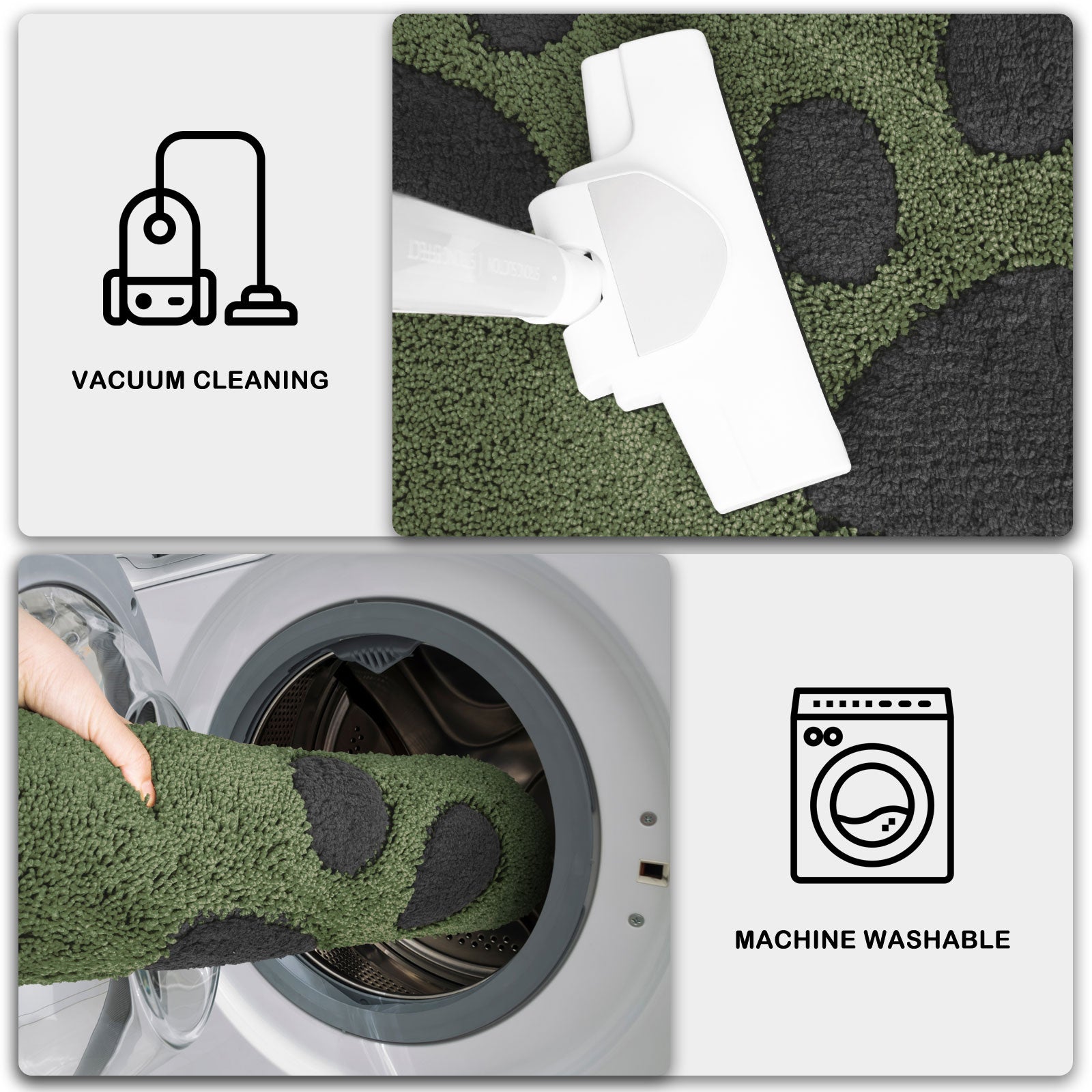 Machine Washable Paw Pattern Dirt Trapper Door Mat