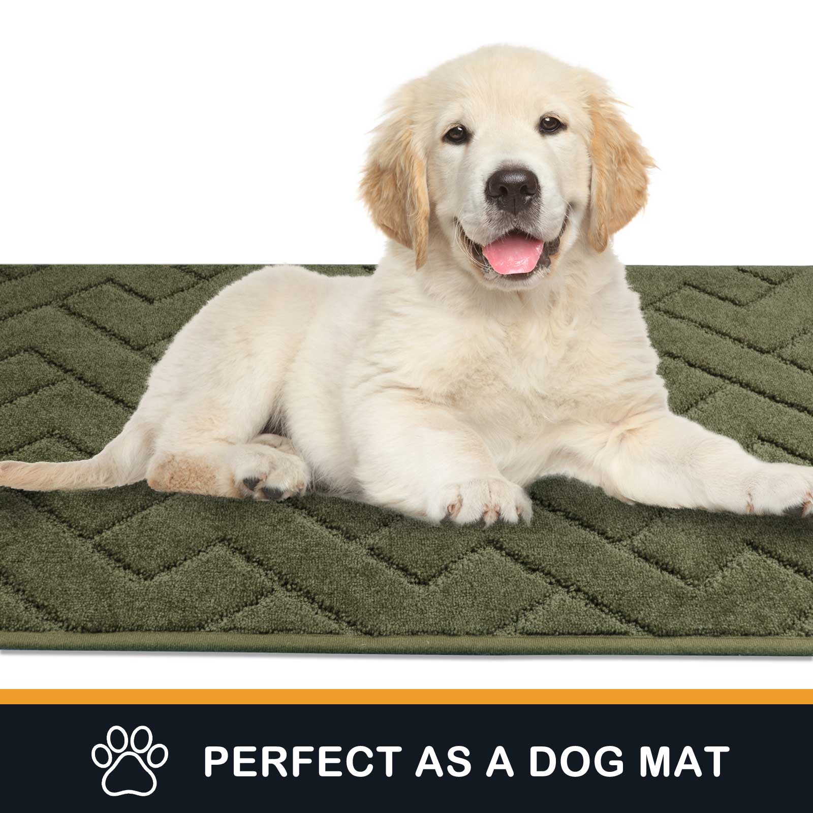 Machine Washable Chevron Dirt Trapper Door Mat