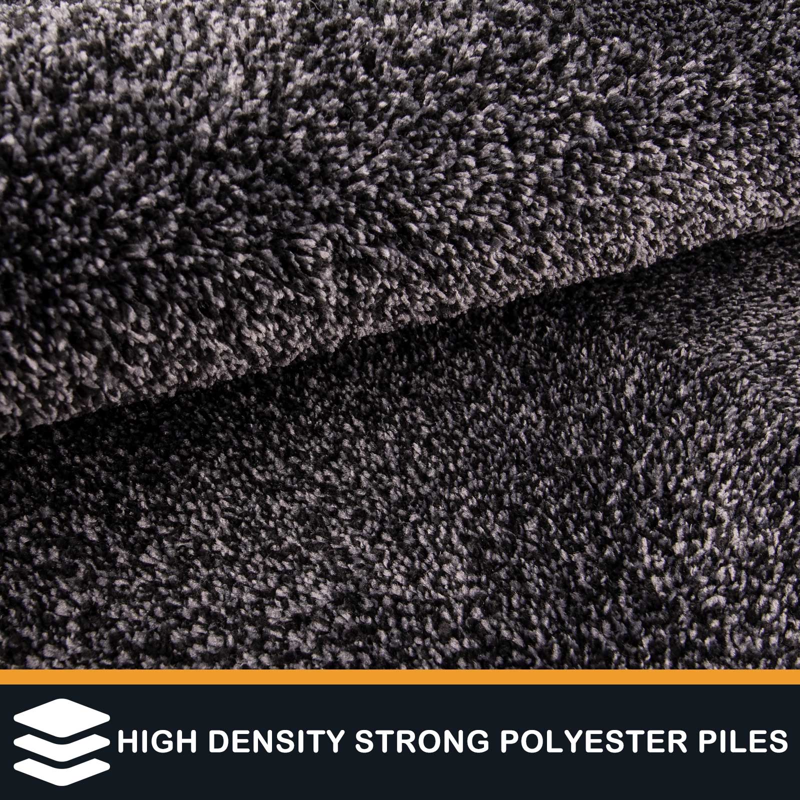 Machine Washable Solid Dirt Trapper Door Mat