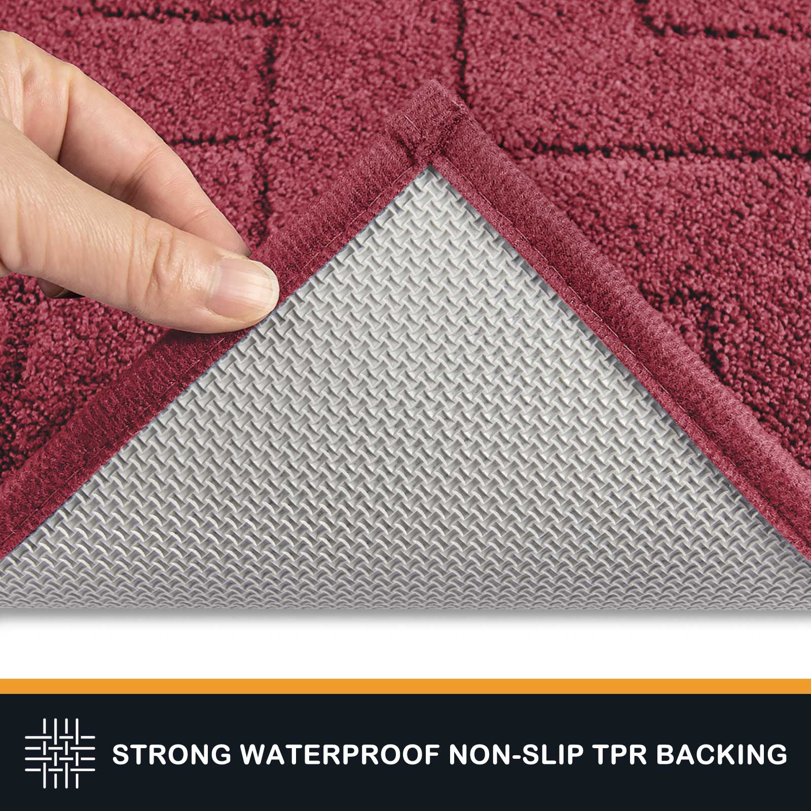 Machine Washable Chevron Dirt Trapper Door Mat