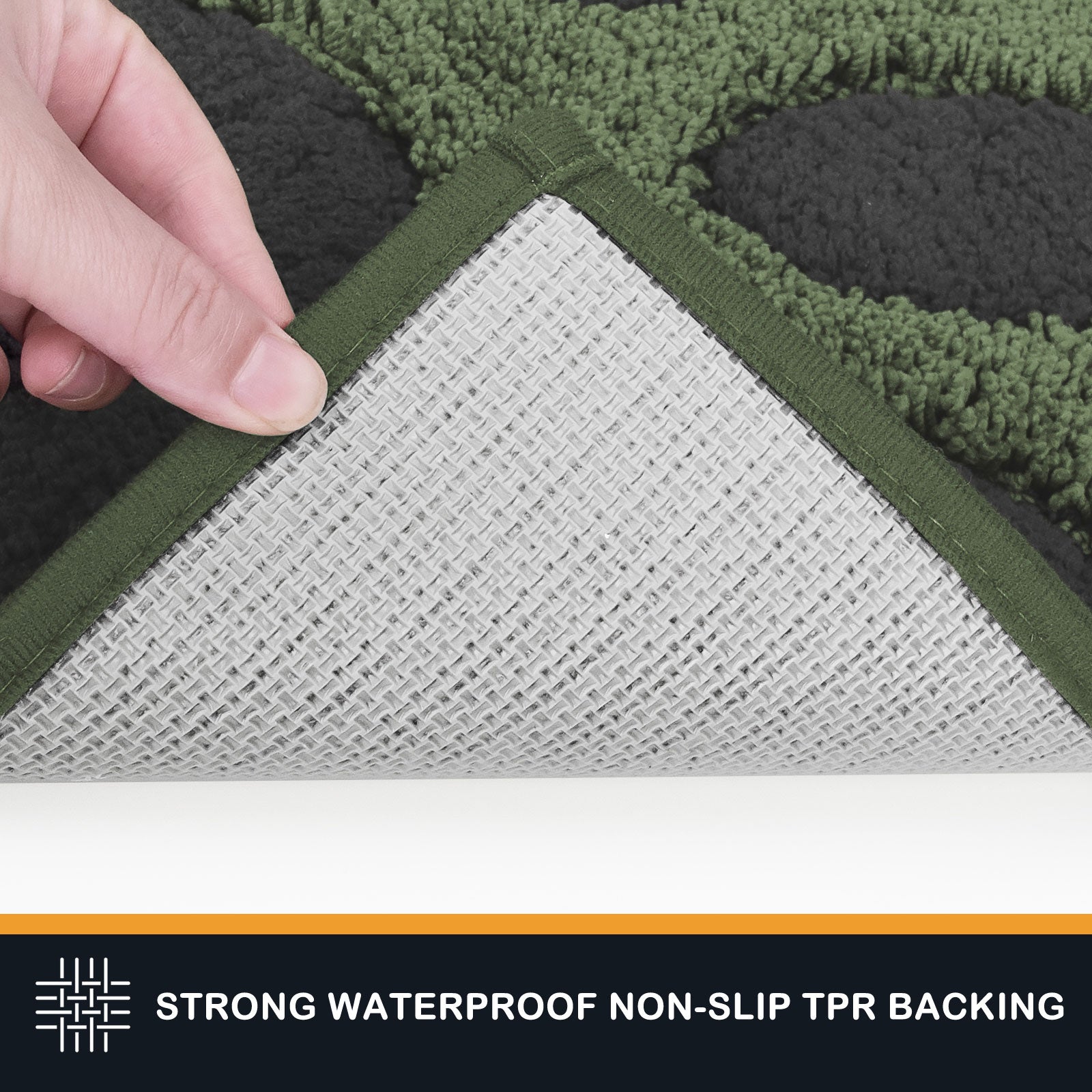 Machine Washable Paw Pattern Dirt Trapper Door Mat