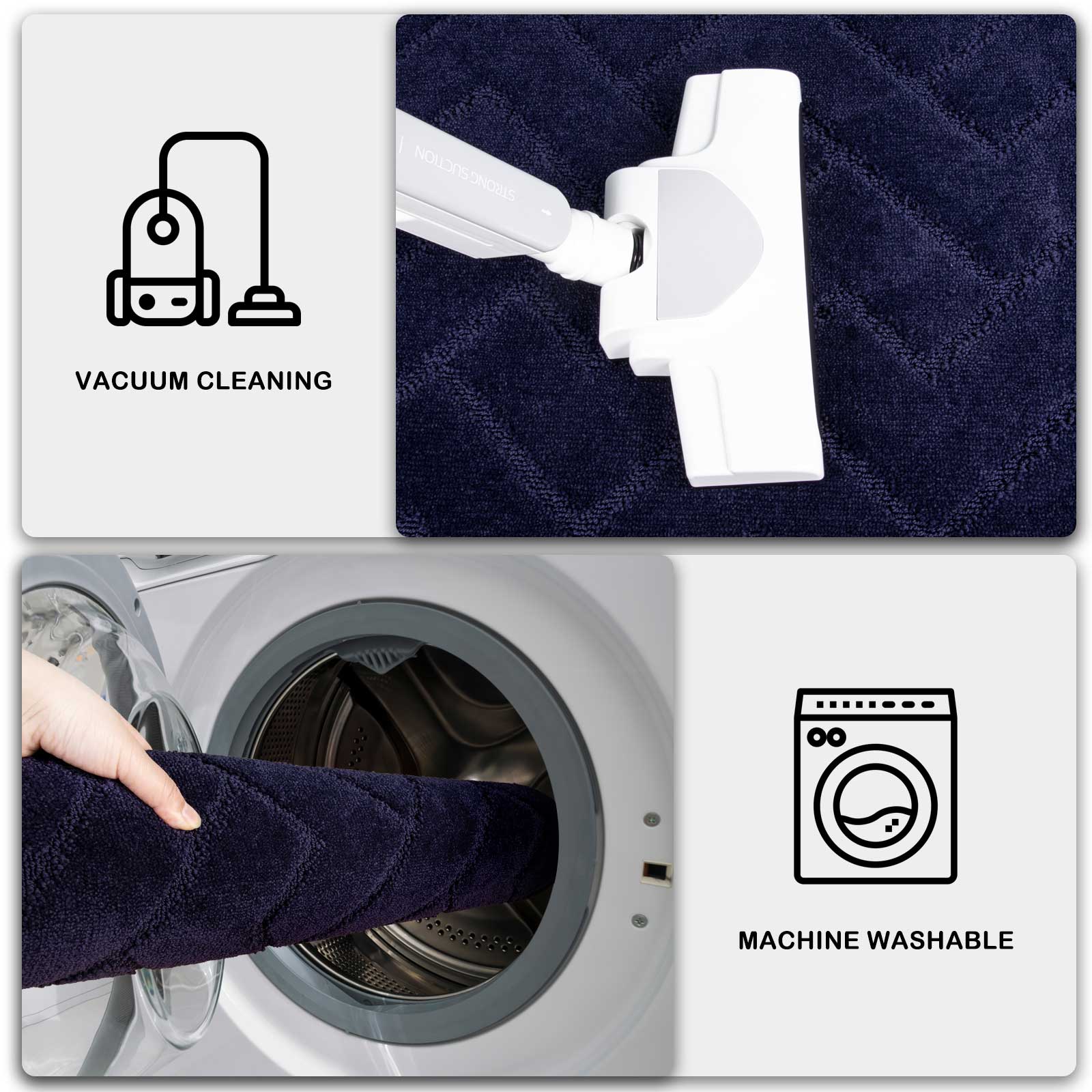 Machine Washable Chevron Dirt Trapper Door Mat