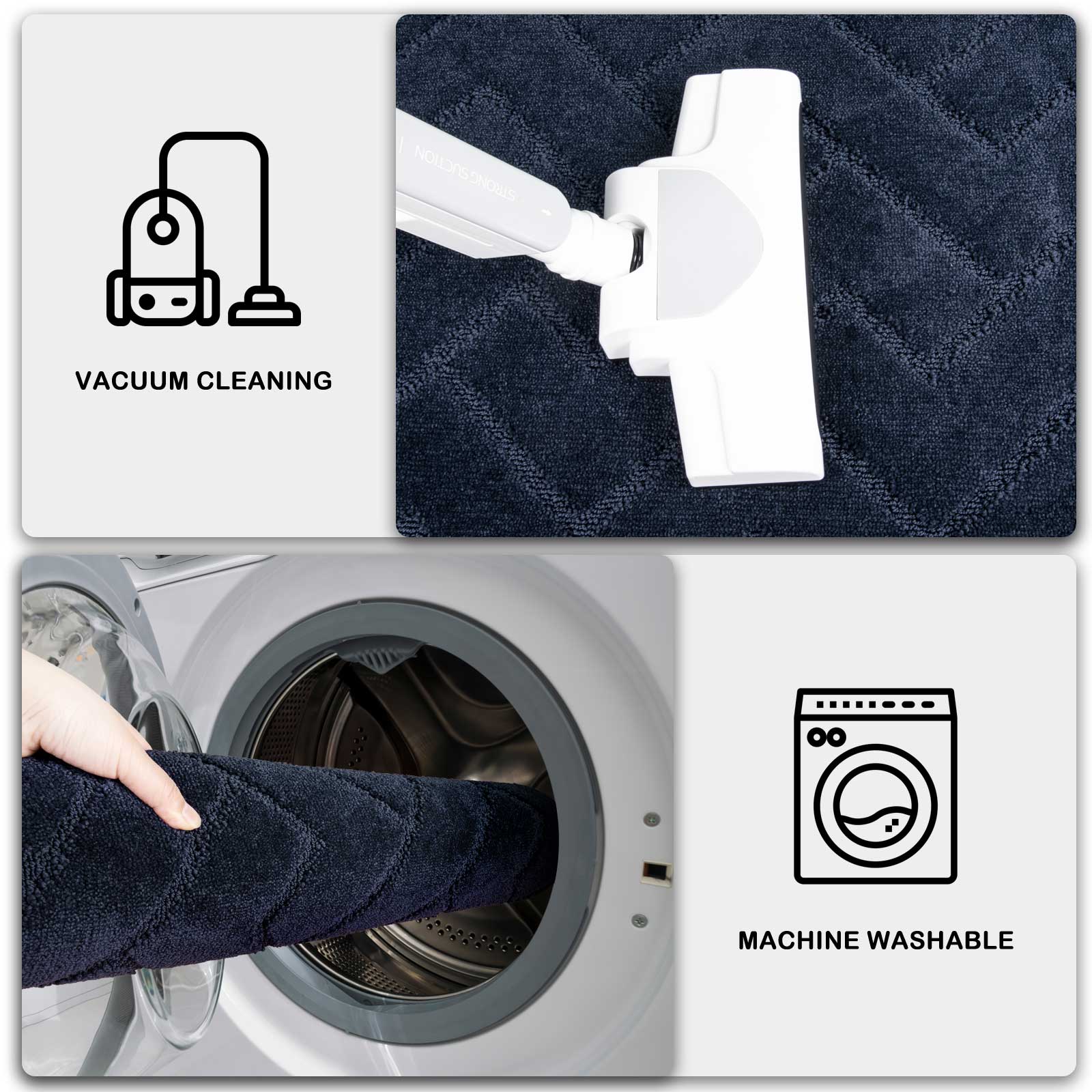 Machine Washable Chevron Dirt Trapper Door Mat