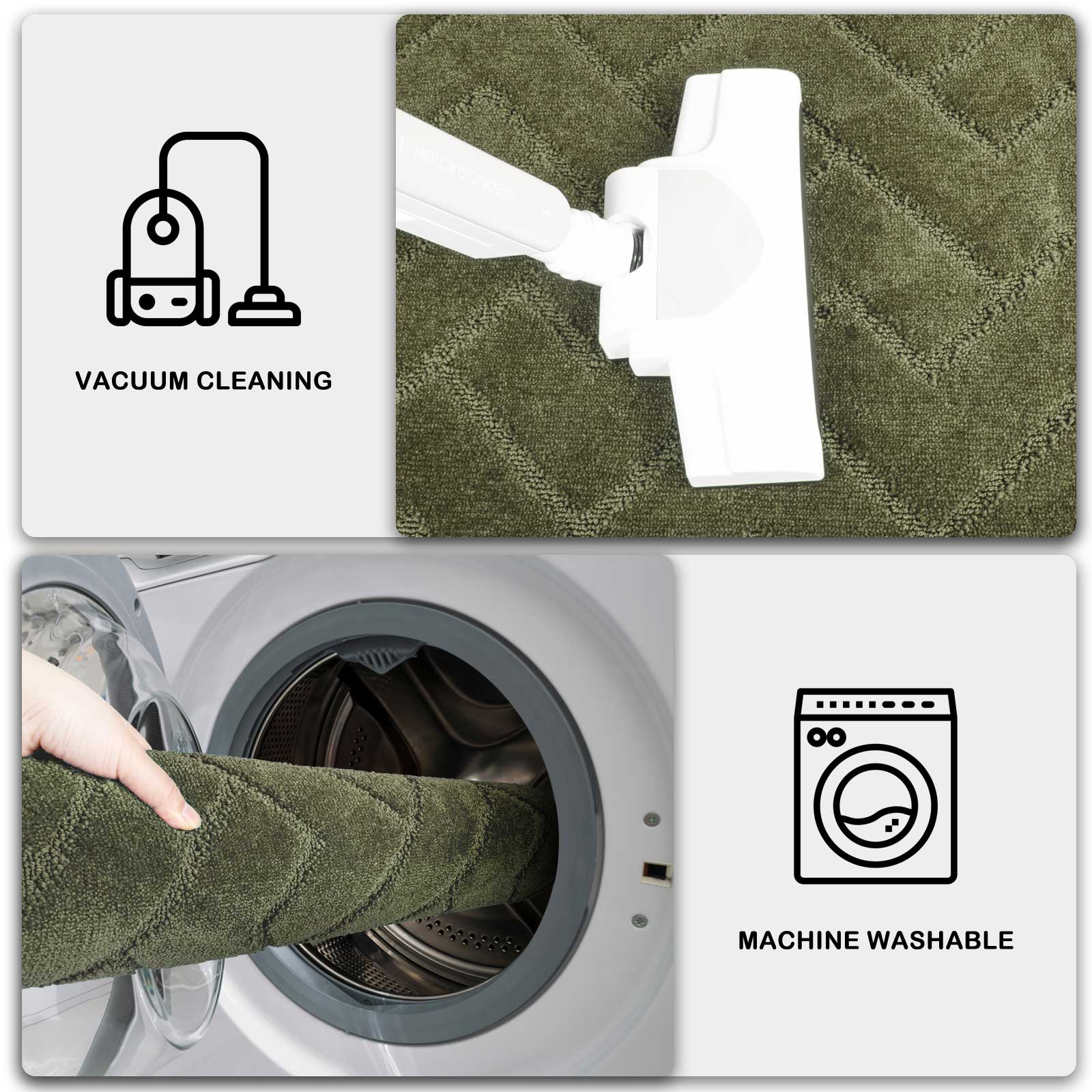 Machine Washable Chevron Dirt Trapper Door Mat