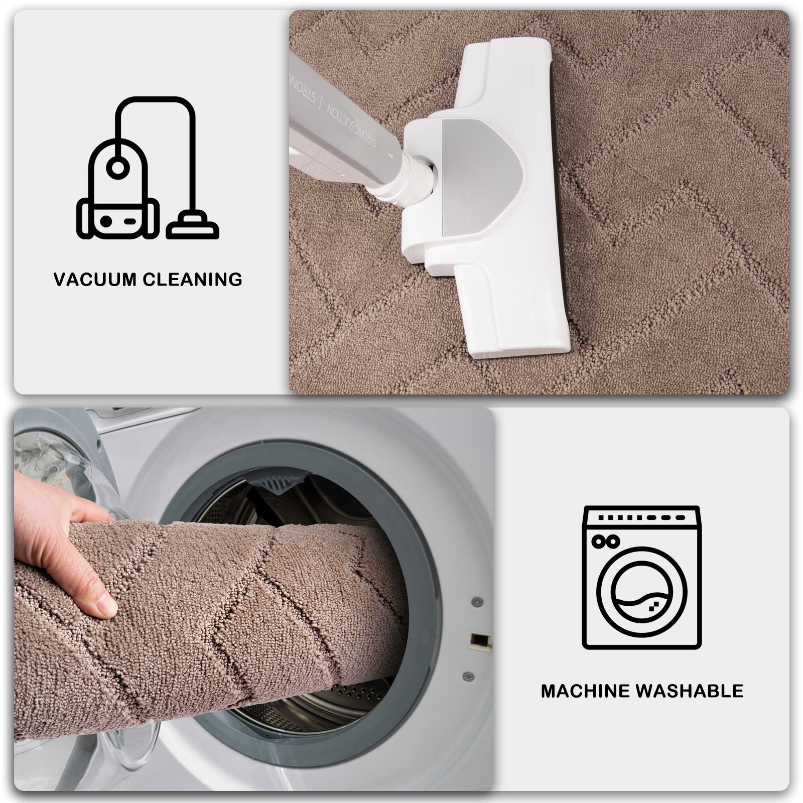 Machine Washable Chevron Dirt Trapper Door Mat