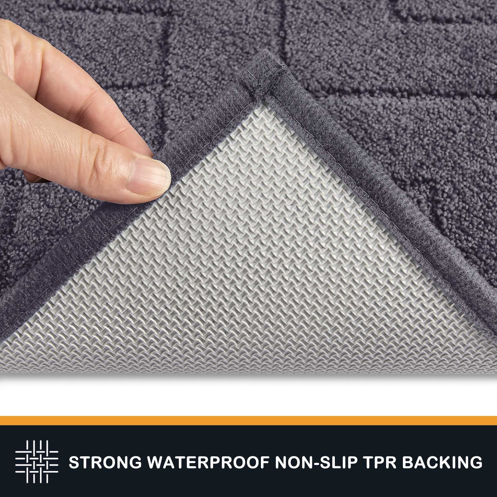 Machine Washable Chevron Dirt Trapper Door Mat