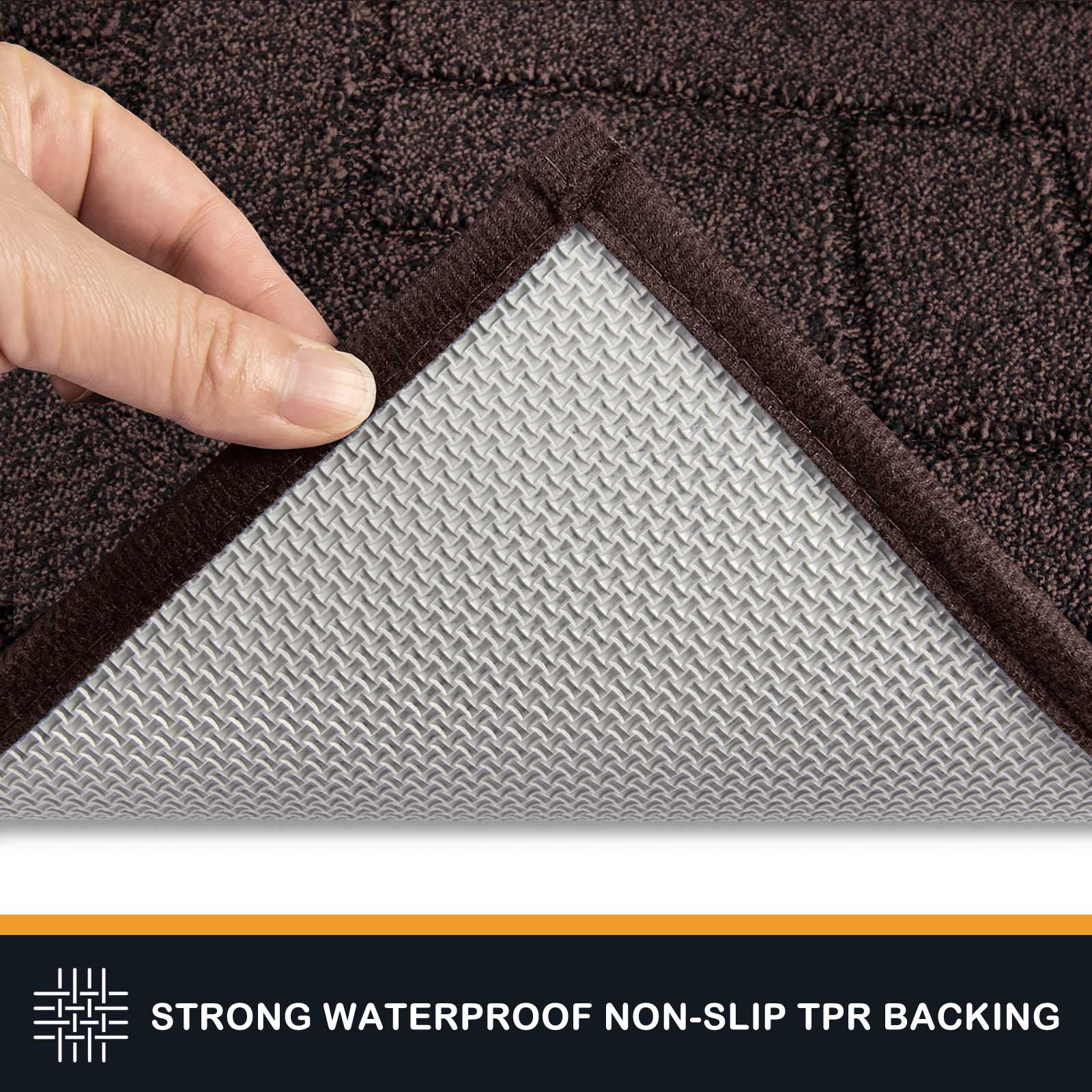 Machine Washable Chevron Dirt Trapper Door Mat