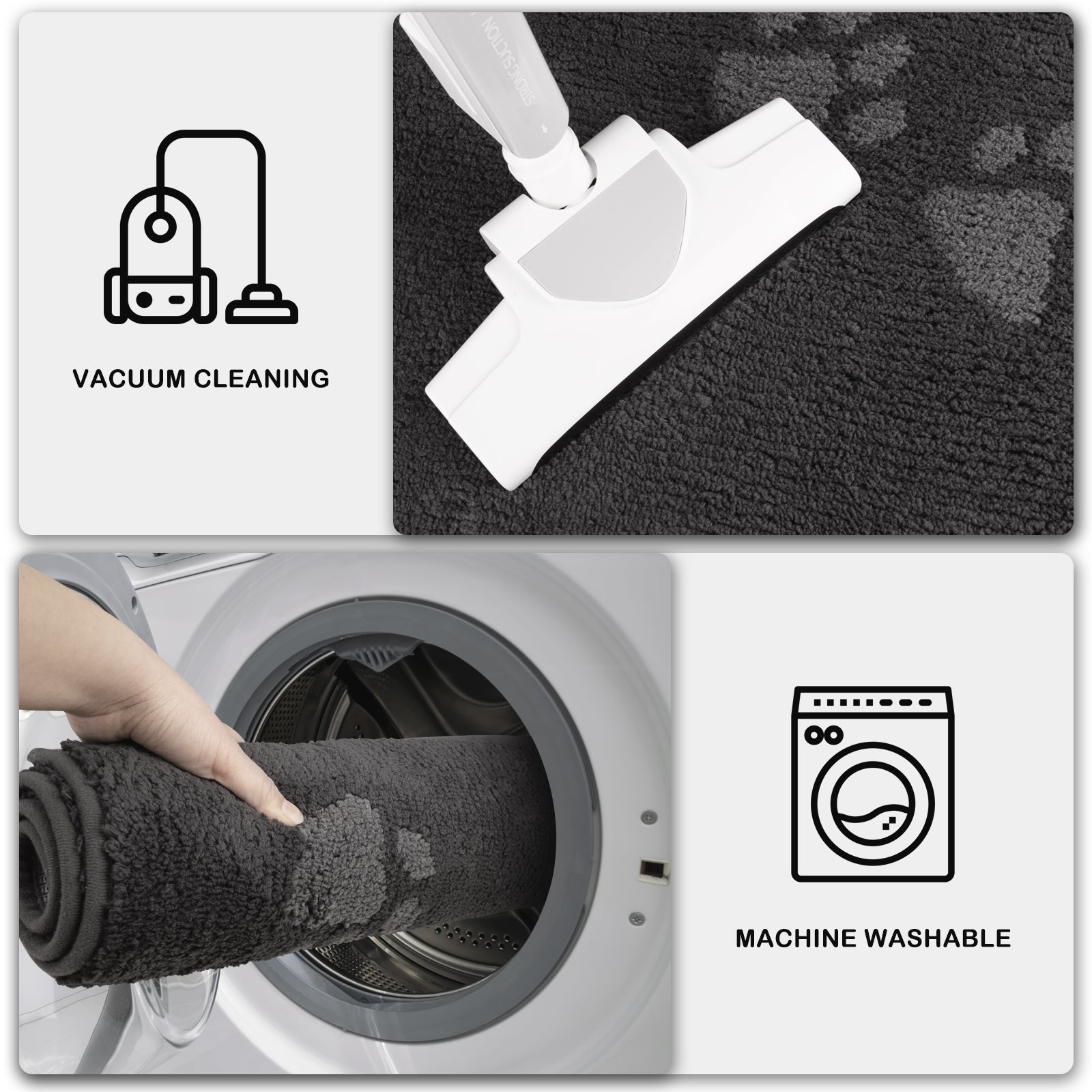 Machine Washable Paw Pattern Dirt Trapper Door Mat